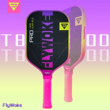 T800碳纤维布纹磨砂匹克球拍渐变边条pickleball paddle 布纹磨砂