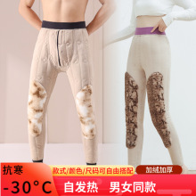 保暖裤情侣款男款打底加绒加厚冬季毛裤石墨烯护膝秋裤绒裤不起球