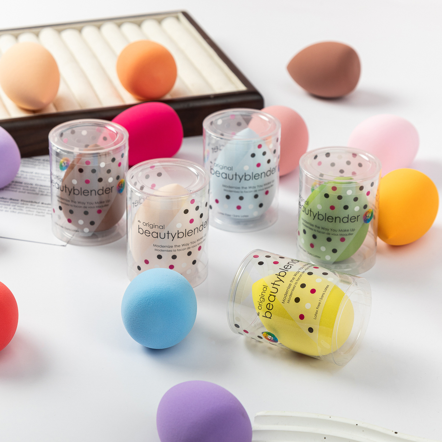 Huevo de belleza en forma de gota de agua Esponja de maquillaje súper suave y delicada Huevo de maquillaje sin polvo