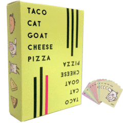 English Board Game Pizza Family Casual Party Taco Cat Goat Cheese Pizza