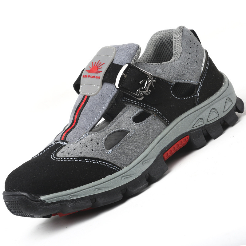 劳保鞋男女夏季透气防臭钢包头轻便防砸防刺安全鞋防滑工地工作鞋