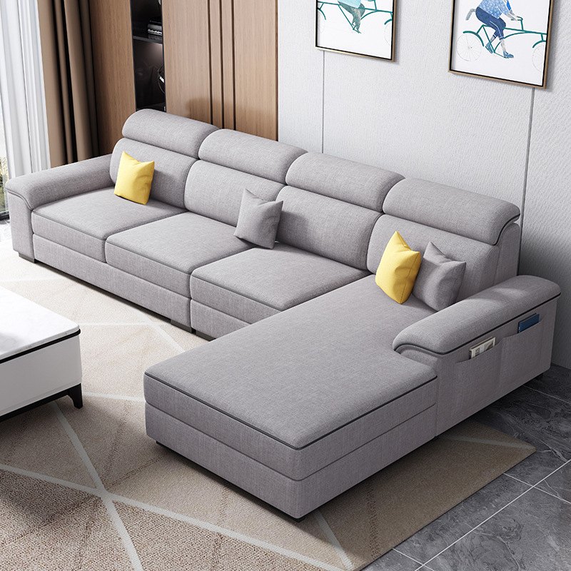 2025 New Latex Technology Fabric Sofa, Living Room Corner Sofa, Simple Modern Style, Suitable for Large and Small Spaces, Removable and Washable