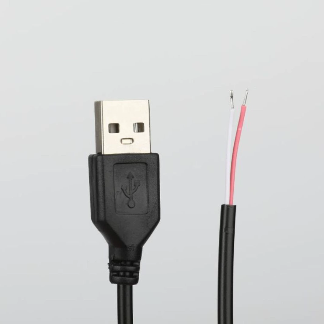 Usb-шнур питания 2-жильный кабель для зарядки USB одноголовый кабель для разливочной машины шнур полуфабрикат для горячего оловянного хвоста удлинитель питания