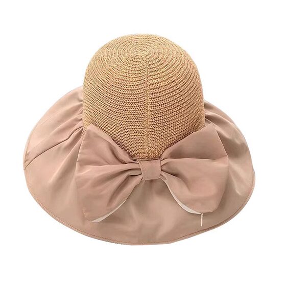 Sunscreen Hat Women's Anti-UV Sun Hat Foldable Black Glue Fisherman Hat Face-Covered Seaside Big Brim Sunshade Hat