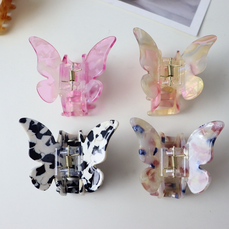 27g Weight Hair Claws Hair Accessories Type Sweet Women's Butterfly Acetic Acid Sheets Hair Claws
