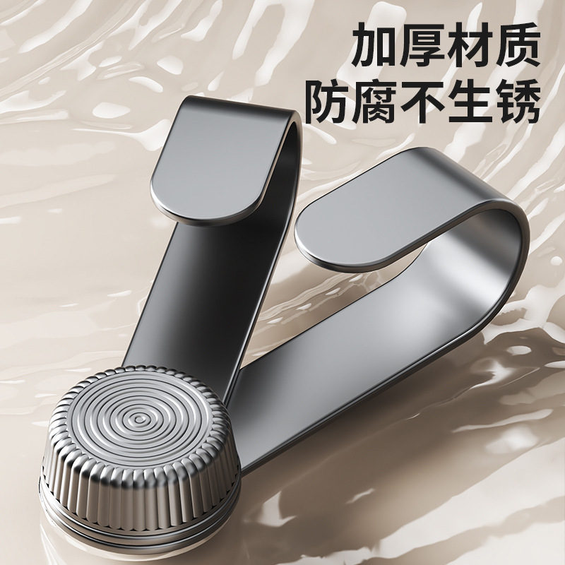 壁挂旋转锅盖架奶油风免打孔厨房置物架吸盘挂架菜板架砧板架代发|undefined