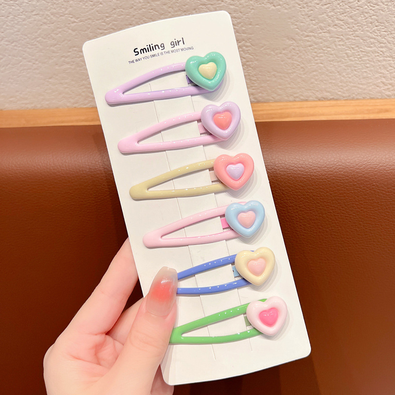 Los niños de dibujos animados horquilla lindo bebé pelo roto BB clip tocado de la niña Cabeza trasera horquilla Bangs clip lateral accesorios para el cabello