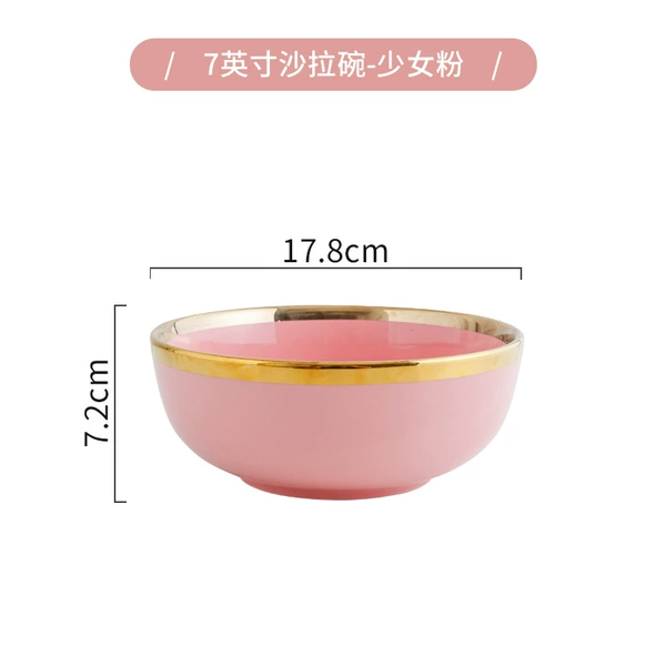7-inch noodle bowl (pink)