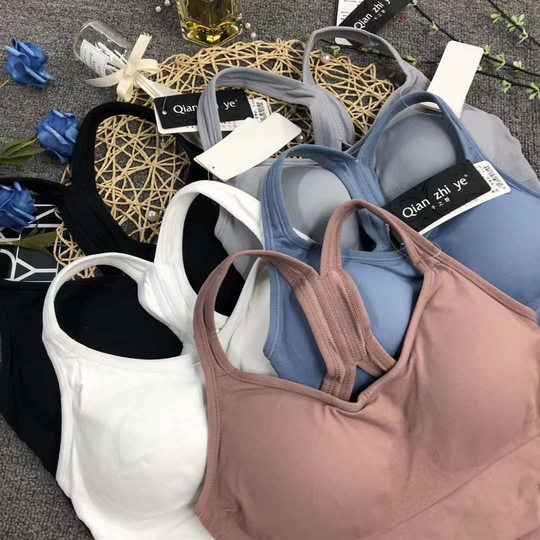 Nueva Seamless alta elástico Sling belleza de las mujeres chaleco inalámbrico yoga sujetador ropa interior deportiva al por mayor
