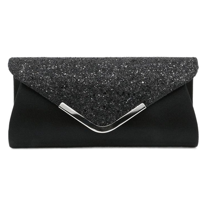 Factory direct supply of European and American PU sequins women's bag hand-catching bag cosmetic bag dinner bag -128