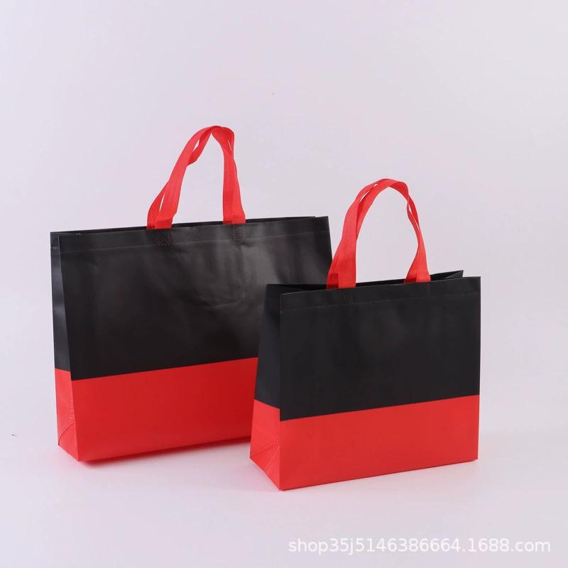 Bolso no tejido recubierto en stock impreso LOGO bolsa de ropa de moda embalaje de regalo bolsa de Banco de costura impresa