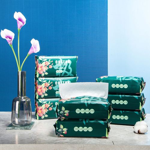 Women's pure cotton disposable face towel, facial cleansing towel, beauty salon pull-out soft cotton towel, thickened dry and wet dual-use