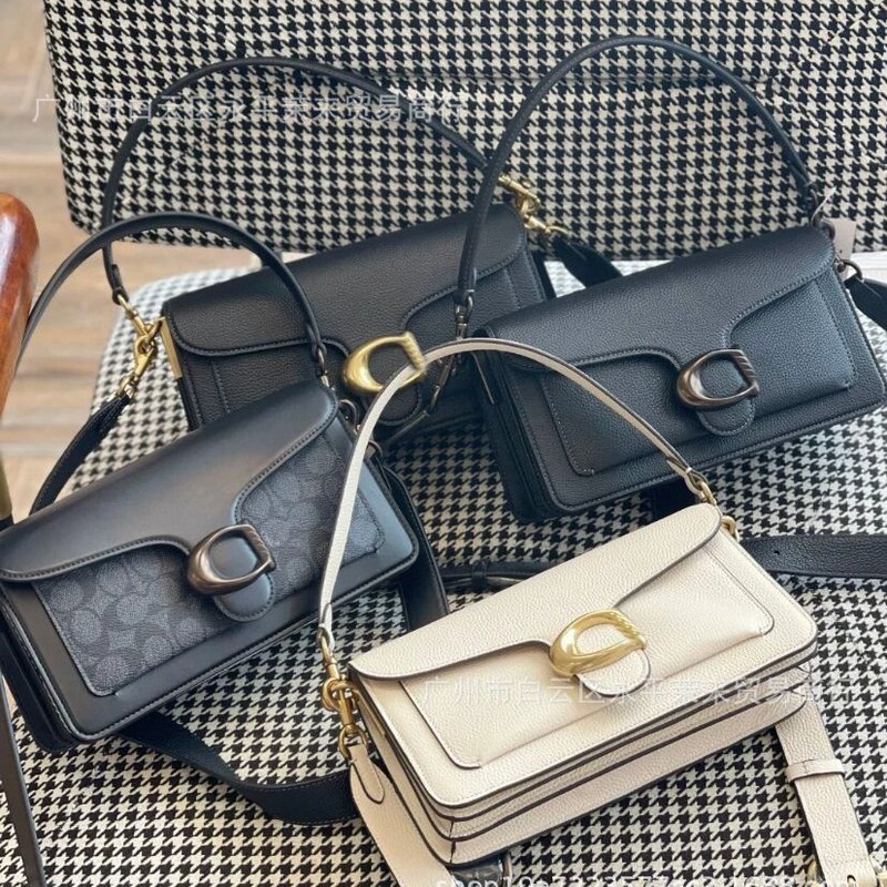 Coco Classic tabby26 Dionyor Organ Underarm Shoulder Bag Fashionable Genuine Leather Old Flower Color Crossbody Women's Bag