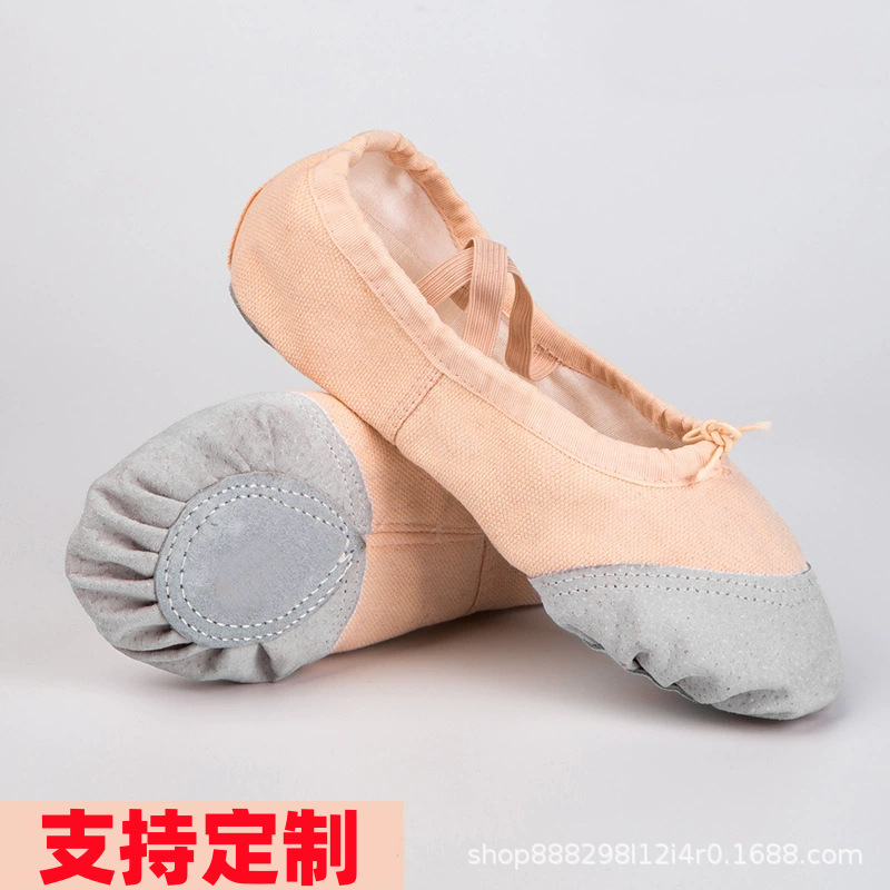 Dance Shoes for Girls and Adults Soft-Soled Chinese Dance Professional Ballet Practice Shoes for Girls Flesh-Colored Classical Dance Shoes