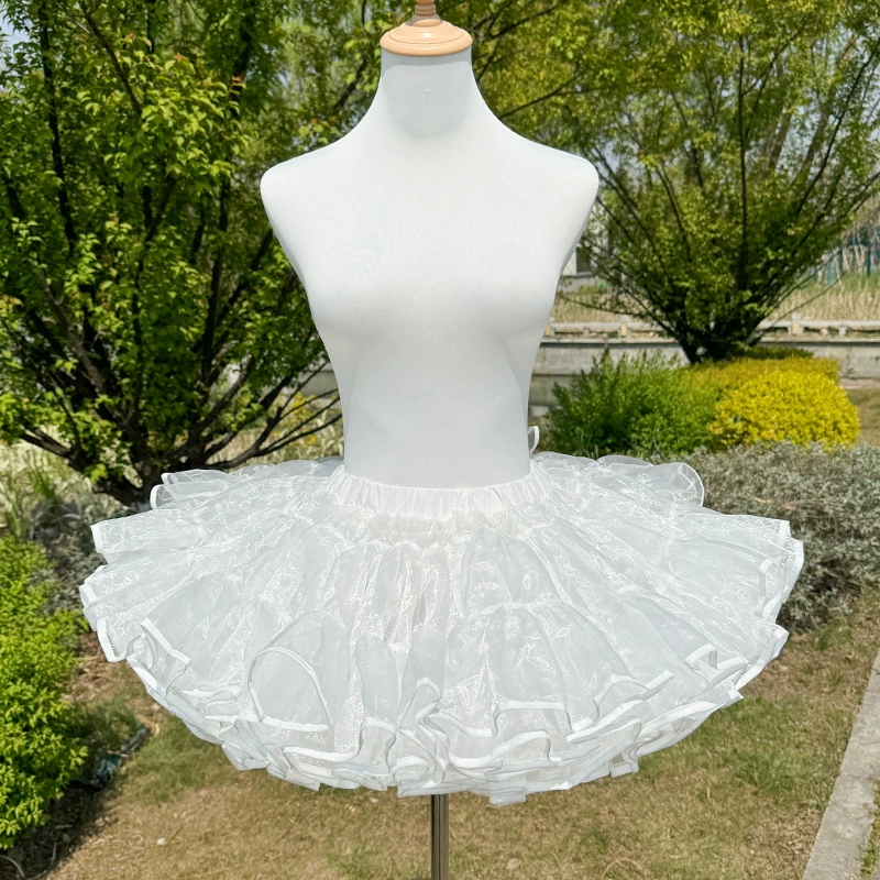 Lolita подкладка для юбки с поддержкой, безкостная 35 см мягкая пряжа пышная подкладка, один размер