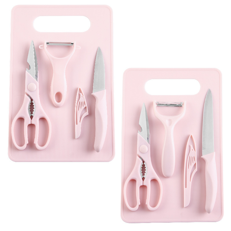 Cuchillo de cocina de acero inoxidable para el hogar Cuchillo de regalo Cuchillo de tarjeta de succión Cuchillo de cuatro piezas Set