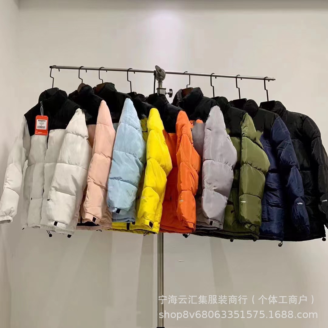 北北現貨1996年綿服男女カップル向け刺繍入りクラシック防寒保温大サイズジャケット長袖男女兼用