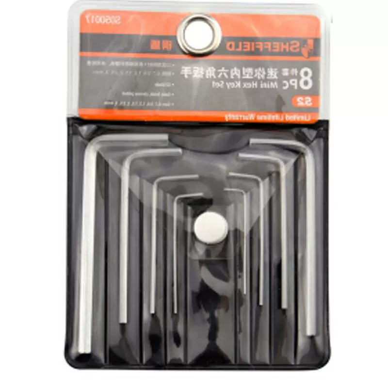 Steel Shield S050017 Набор из 8 мини-шестигранных ключей, шестигранных ключей, шестигранных отверток 0,7-3,4 мм