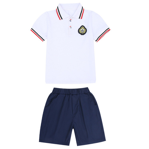 Children's school shorts, primary school boys, navy blue basketball sports uniform, school unisex shorts and skirts, choir attire
