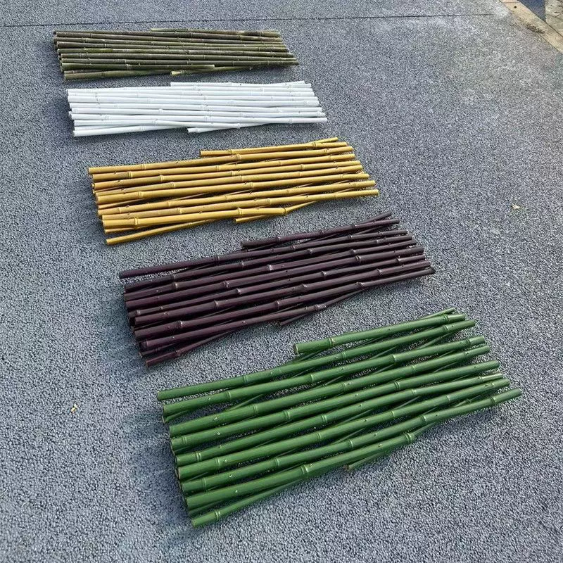 Выдвижной бамбуковый забор для сада на открытом воздухе, огород, огород, забор, бамбуковая стойка, рамка для восхождения, декоративное бамбуковое ограждение