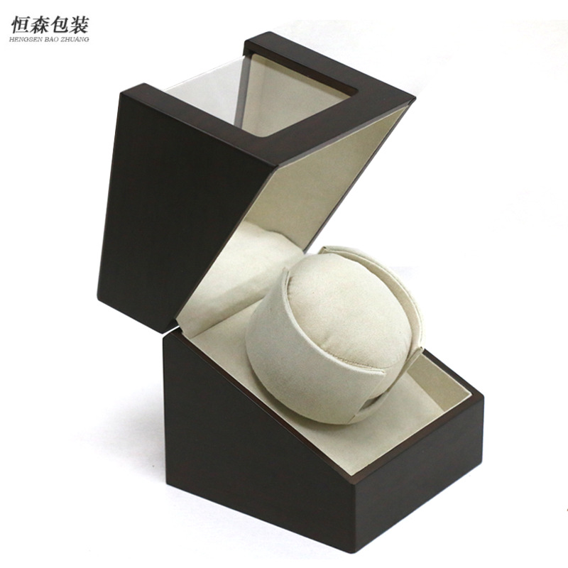 Cross-Border Spot Wooden Paint Motor Box Automatic Rotating Winding Watch Box Watch Shaker Mechanical Watch Storage Box