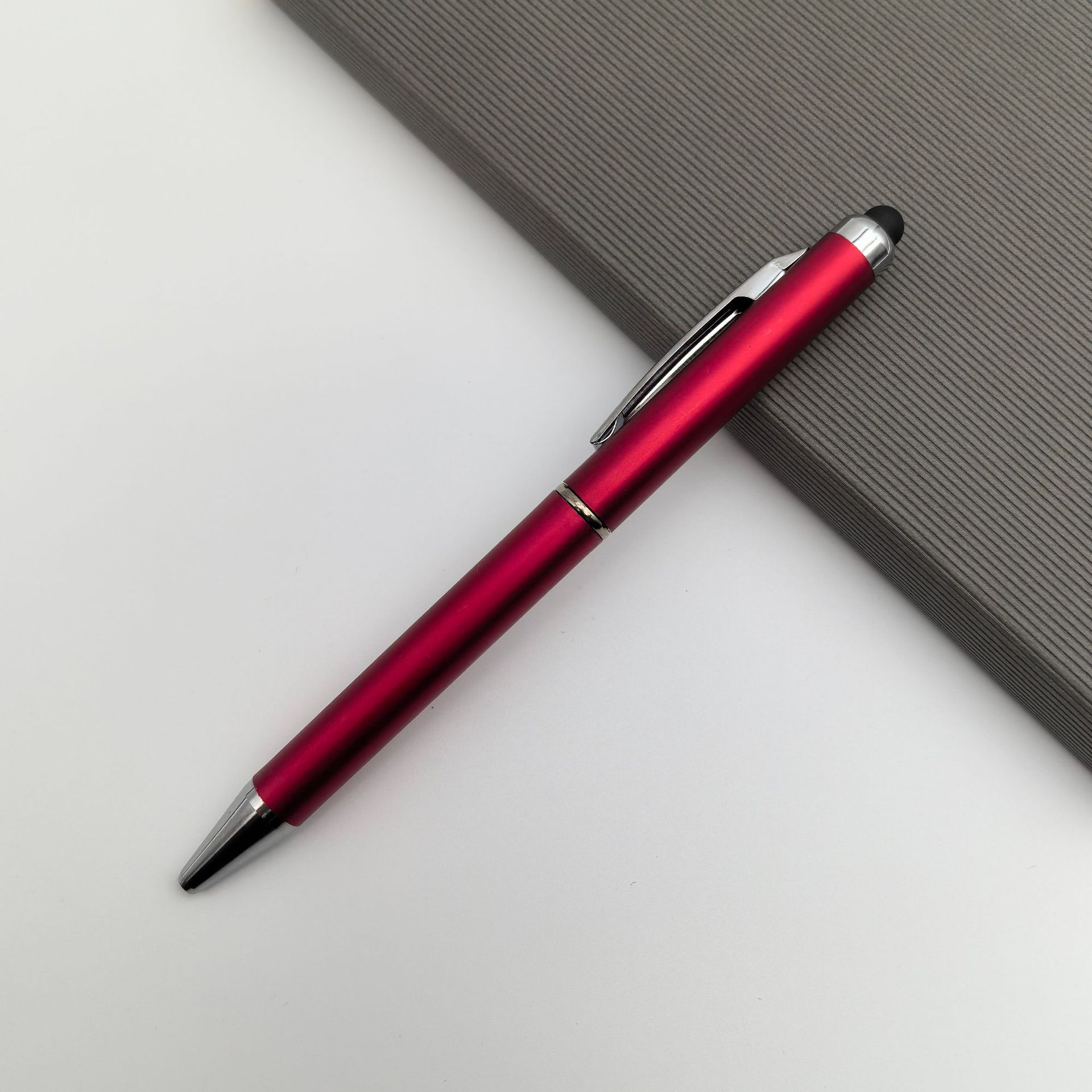 Lápiz táctil multifuncional con pluma de condensador de escritura manual de doble propósito para teléfono inteligente con pluma de bola de condensador de escritura manual universal