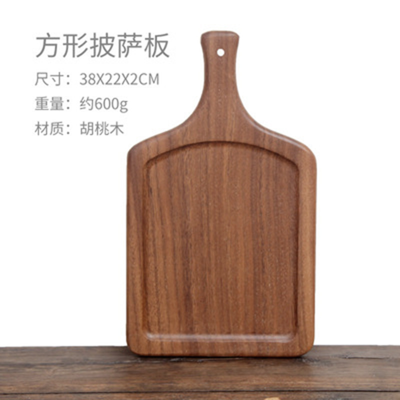 Transfronterizo japonés de madera maciza bandeja de madera sushi redondo pan casero tablero de filete tablero de pastel