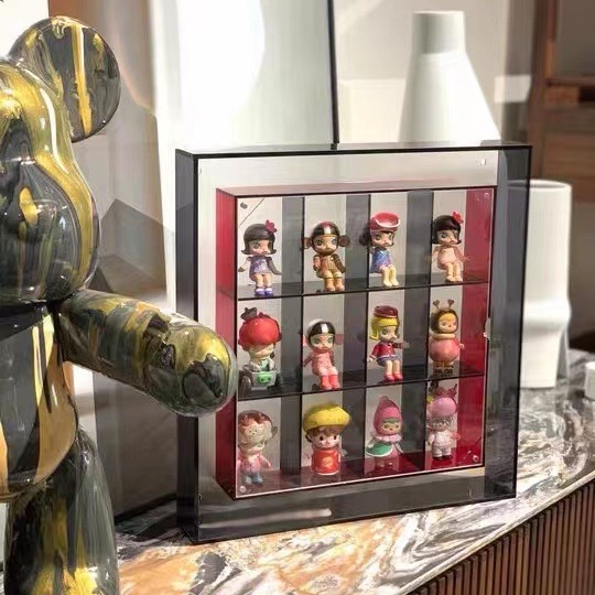 泡泡玛特盲盒收纳展示架收纳盒家用壁挂墙相框亚克力手办展示柜