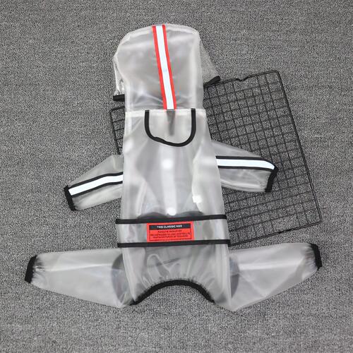 Small dog raincoat four-legged all-inclusive Teddy Bichon pet anti-dirty small dog rainy day clothes poncho