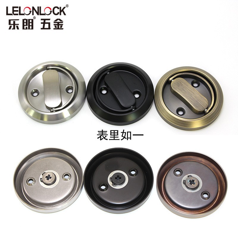 Actualización con llave de acero inoxidable cerradura de anillo de tracción multicolor opcional de doble cara cerradura de puerta invisible cerradura interior oculta