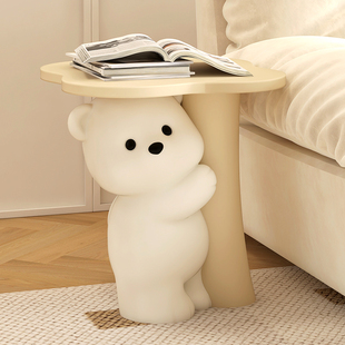 Living Room Decoration Bear Ornaments Ornaments Housewarming Gifts Floor-Standing Sofa Side Table Style Cream Creative Bedside Table