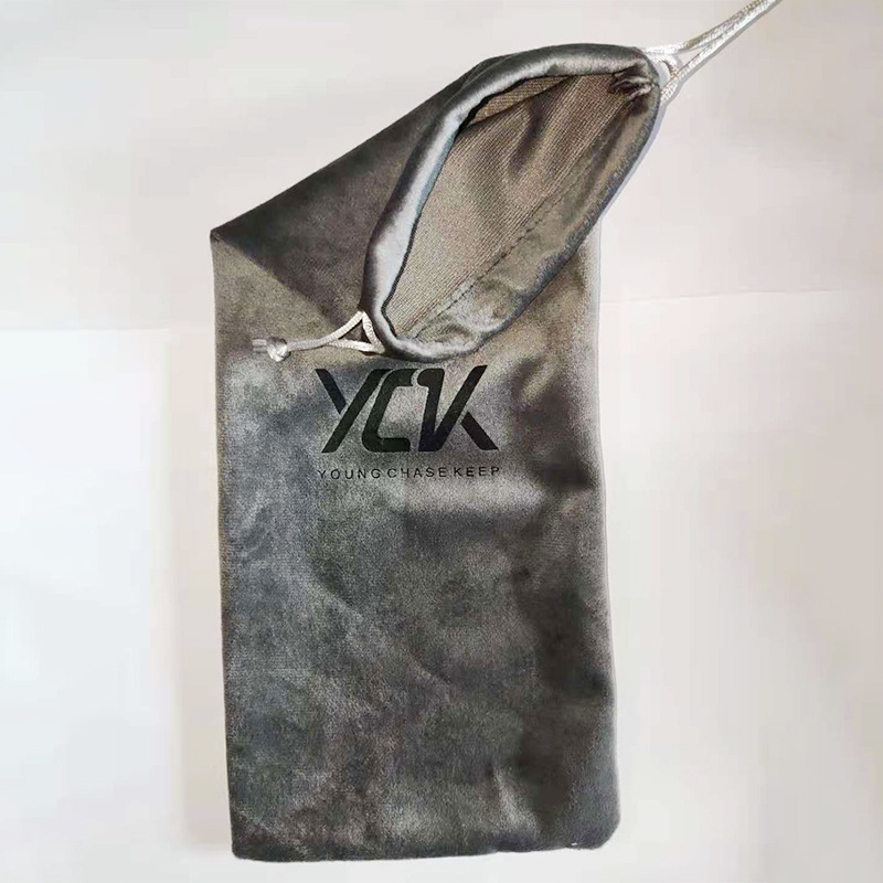 【拿样专拍】绒布袋收纳小物件梳子笔pu束口袋布类包装