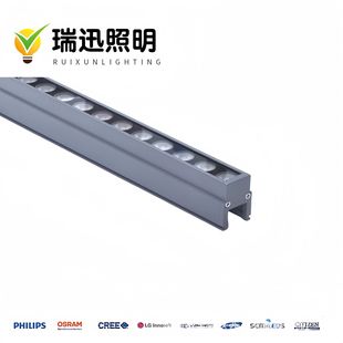 Factory direct 12W outdoor waterproof LED linear lamp building DMX512 external control colorful line lamp