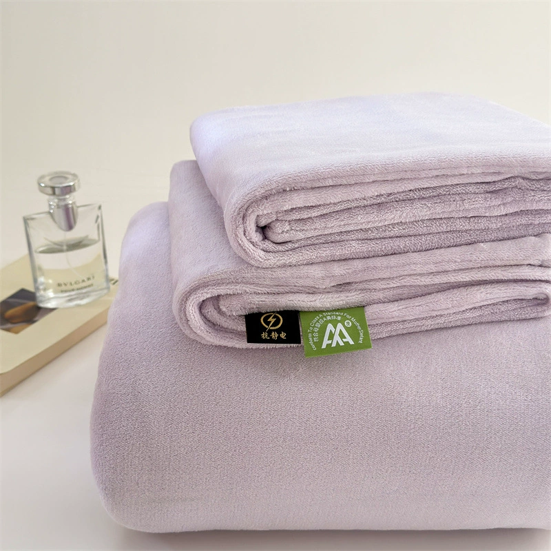 Японский стиль без печати удобный теплый молочный бархат постельное белье