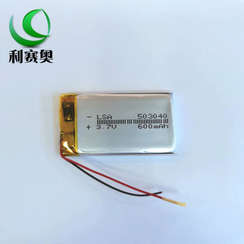 工厂批发503040聚合物锂电池600MAH 3.7V行车记录仪蓝牙音箱LED灯