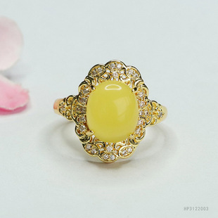 Yuyu natural beeswax ring amber ring ring female jewelry jewelry factory wholesale generation HP3122003