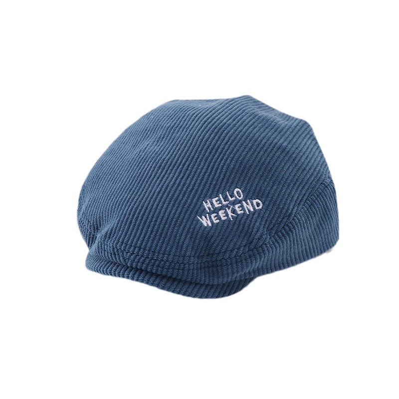 Sombreros para bebés para niños y niñas, boinas de vello de invierno y otoño versátiles para niños casuales avanzando gorras de lengua de pato