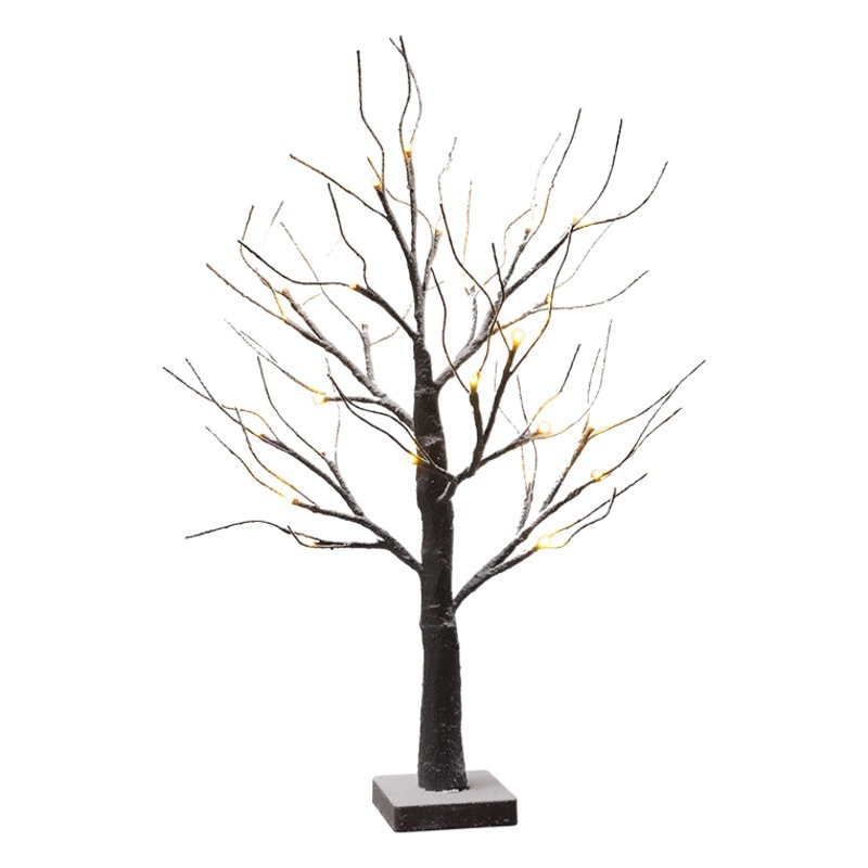 Luz de abedul blanco nieve LED Amazon Festival de Navidad árbol luminoso decoración de Halloween diseño de la escena