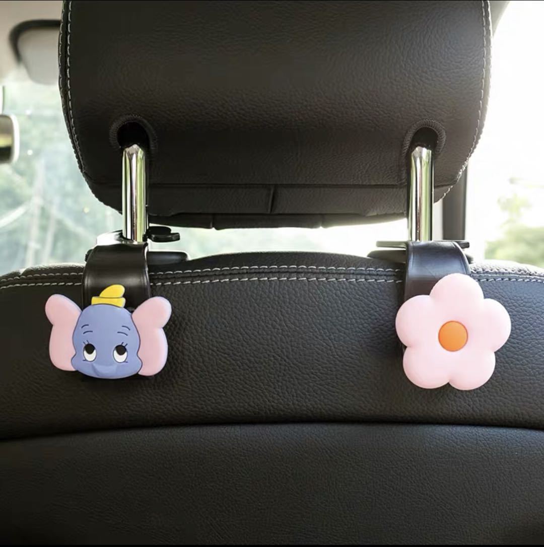 Productos de automóviles creativos, asiento trasero montado en el automóvil, gancho de asiento trasero, gancho de automóvil pequeño, lindo