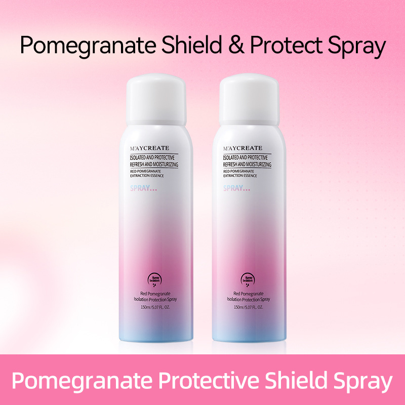 全英文红石榴隔离防护喷雾补水保湿跨境外贸red protective spray