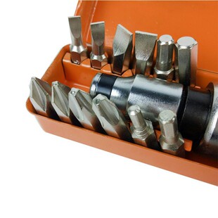 Factory Direct Sale 13-Piece Impact Bit Screwdriver Set in Iron Box, Chrome Vanadium Steel, Special Price