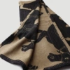 Camel black jacquard