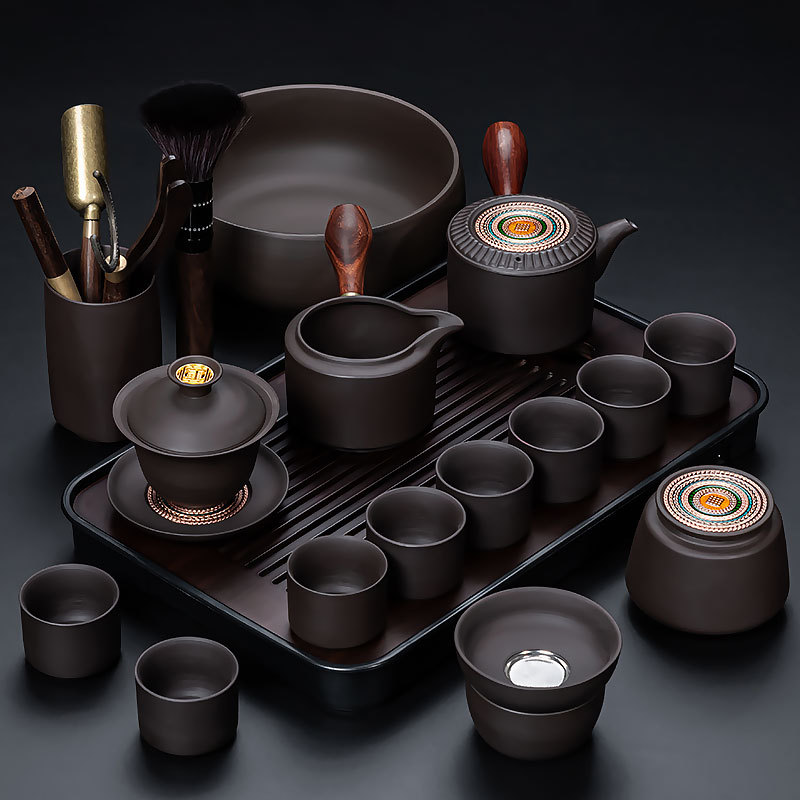 ✲☾☾✲16 퍼플 샌드(컬러풀 만다라) 측면 손잡이/목재 + 직사각형(호두) 블랙✲☾☾✲