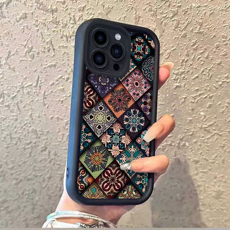 Tótem colorido para Apple 16Promax funda para teléfono móvil Sky Eye Stairway Shell iPhone15/14/13 Europa y América 12