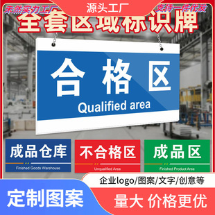 Factory production workshop warehouse office area identification plate house plate characteristic partition indicator material shelf classification