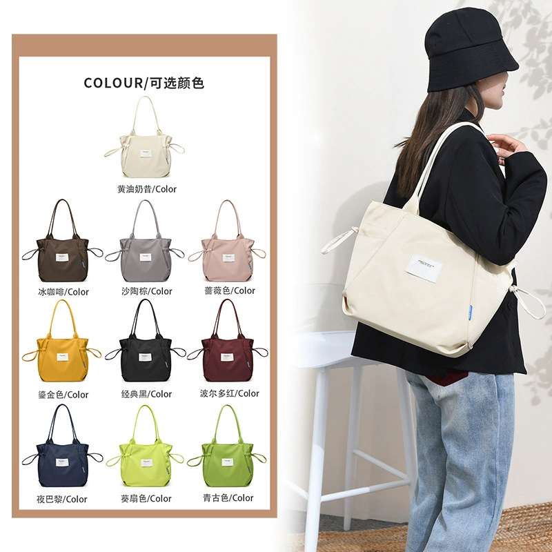 Capacious nylon bag for mother and baby for leisure one shoulder, for import