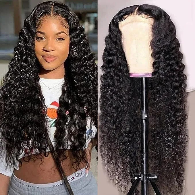 Προσαρμοσμένη περούκα Koni, Διασυνοριακή Amazon Best-seller, Corn Curl Perm, Αφρικανικά μακριά σγουρά μαλλιά, μπροστινή δαντέλα, συνθετικές ίνες, ευρωπαϊκό στιλ