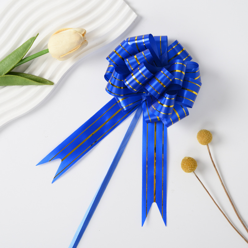 Comercio exterior transfronterizo 30 tres arcos de oro mano de flores regalos de Navidad paquetes de regalos decoración de flores tiradas cinta