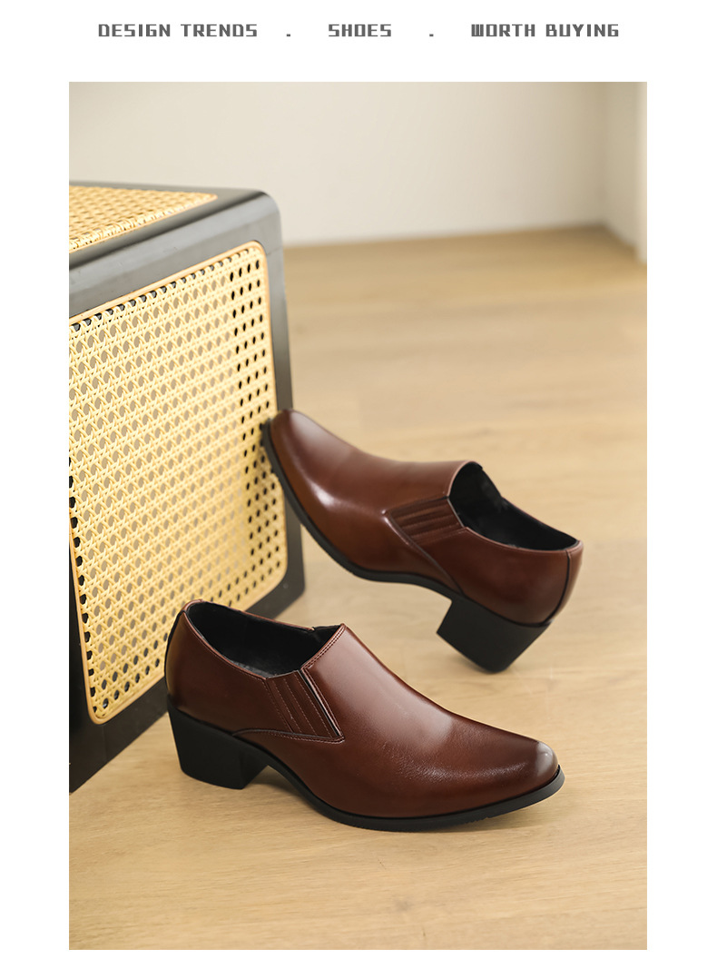 Loafers Men's Shoes Fashion Large Size Low Top Shoes Spring And Autumn New Style Sleeve Pointed Leather Shoes One Step Small Leather Shoes_vogvips.com