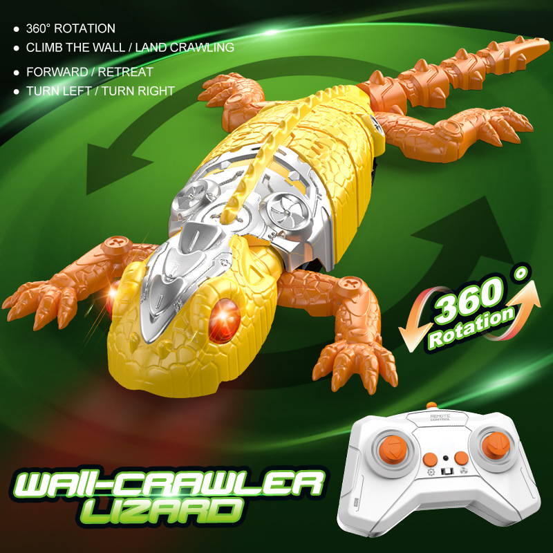 Yellow wall-climbing lizard [land + wall-climbing dual mode]
